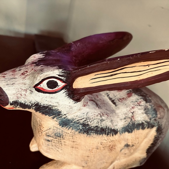 Large Wooden Rabbit - Picture 2 of 5